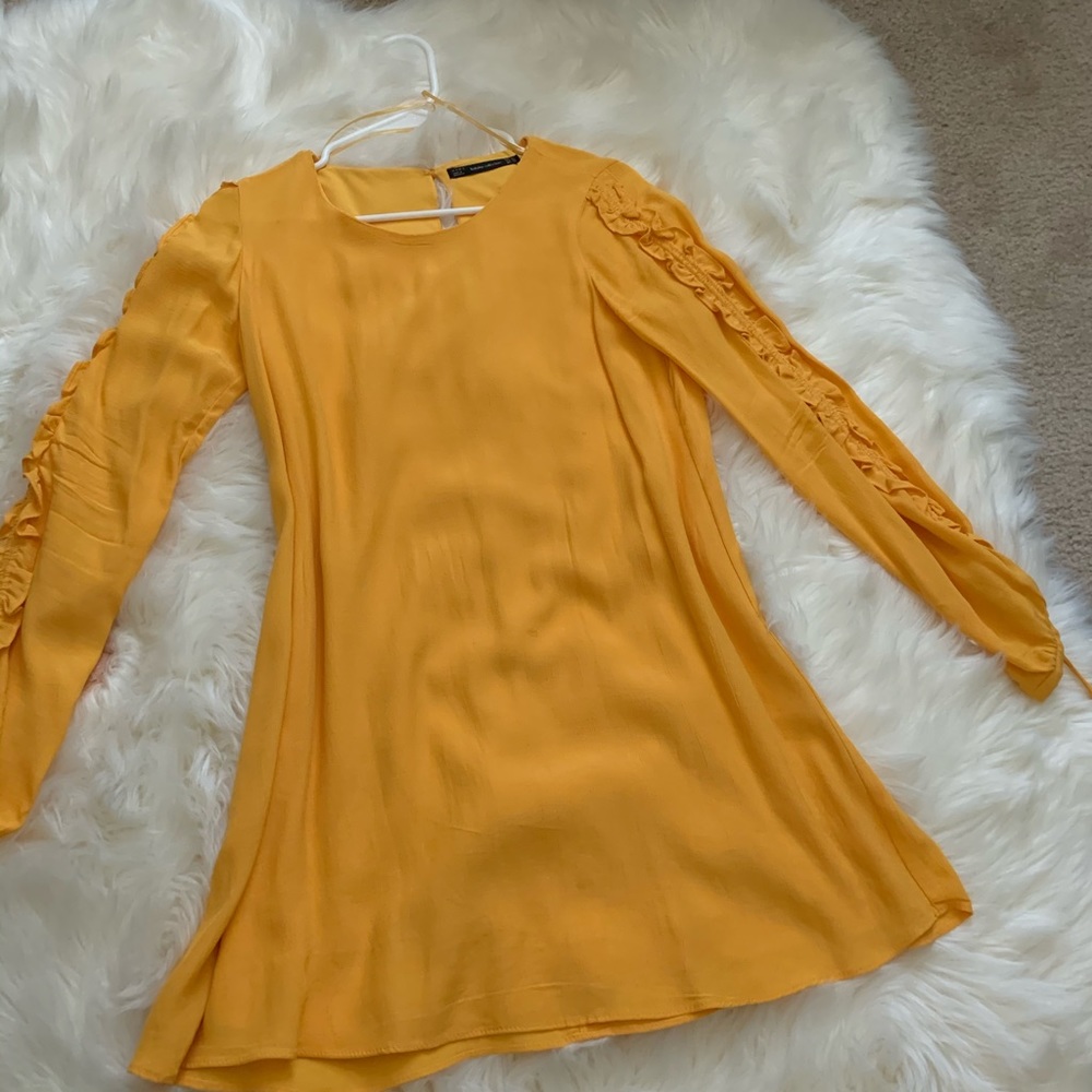 Zara yellow dress
